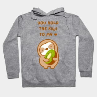 You Hold the Keys to My Heart Kiwi Sloth Hoodie